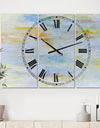 Gently Down the Stream - Oversized Modern Wall Clock - 3 Panels