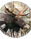 Open Season Moose - Oversized Traditional Wall Clock