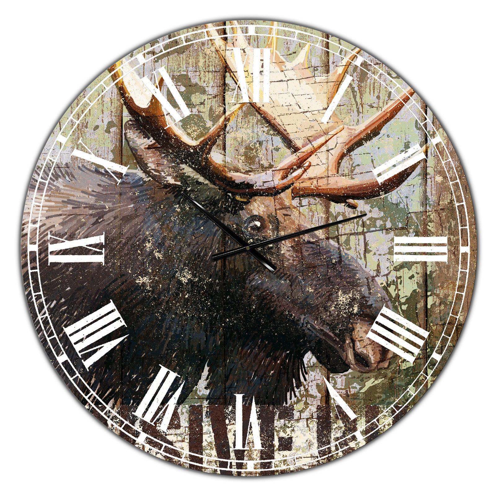 Open Season Moose - Oversized Traditional Wall Clock