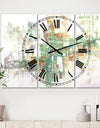 Personality - Large Modern Wall Clock - 3 Panels