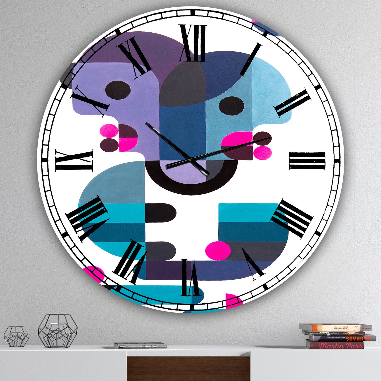 Out Of Focus - Oversized Mid-Century Wall Clock