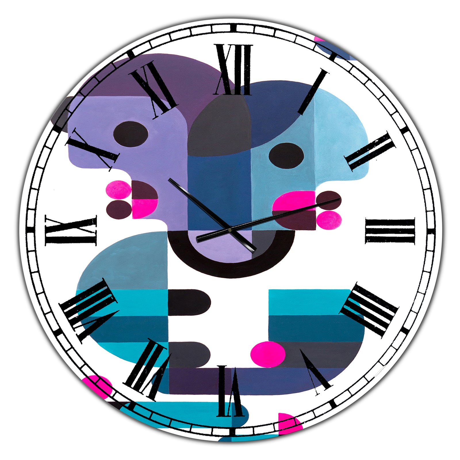 Out Of Focus - Oversized Mid-Century Wall Clock