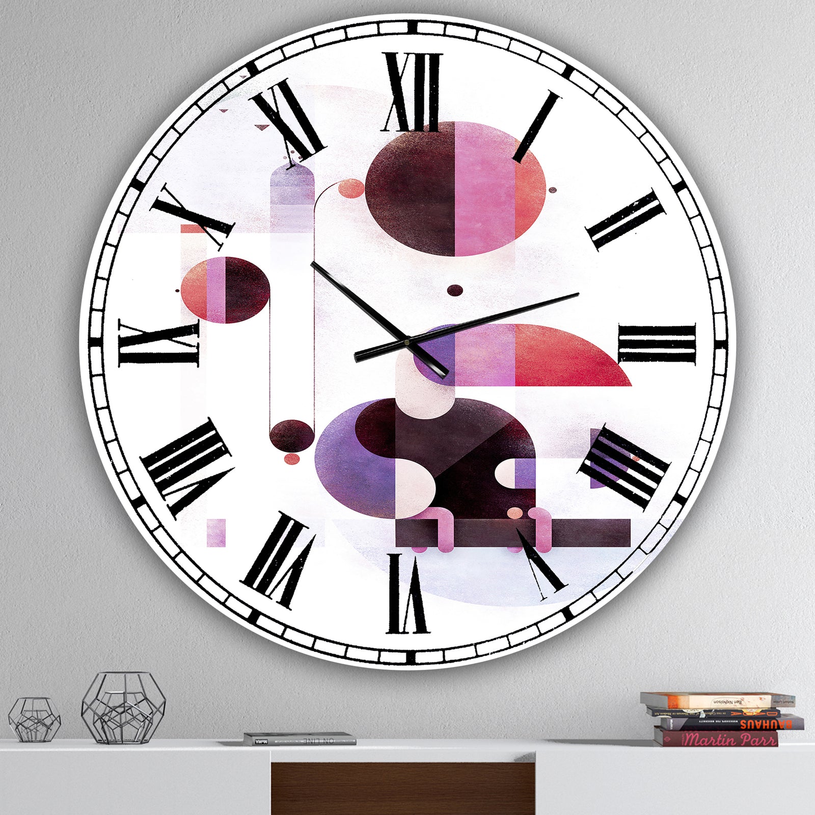 Rainbow Swinger - Large Mid-Century Wall Clock