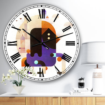 Waiting For Tomorrow - Large Mid-Century Wall Clock