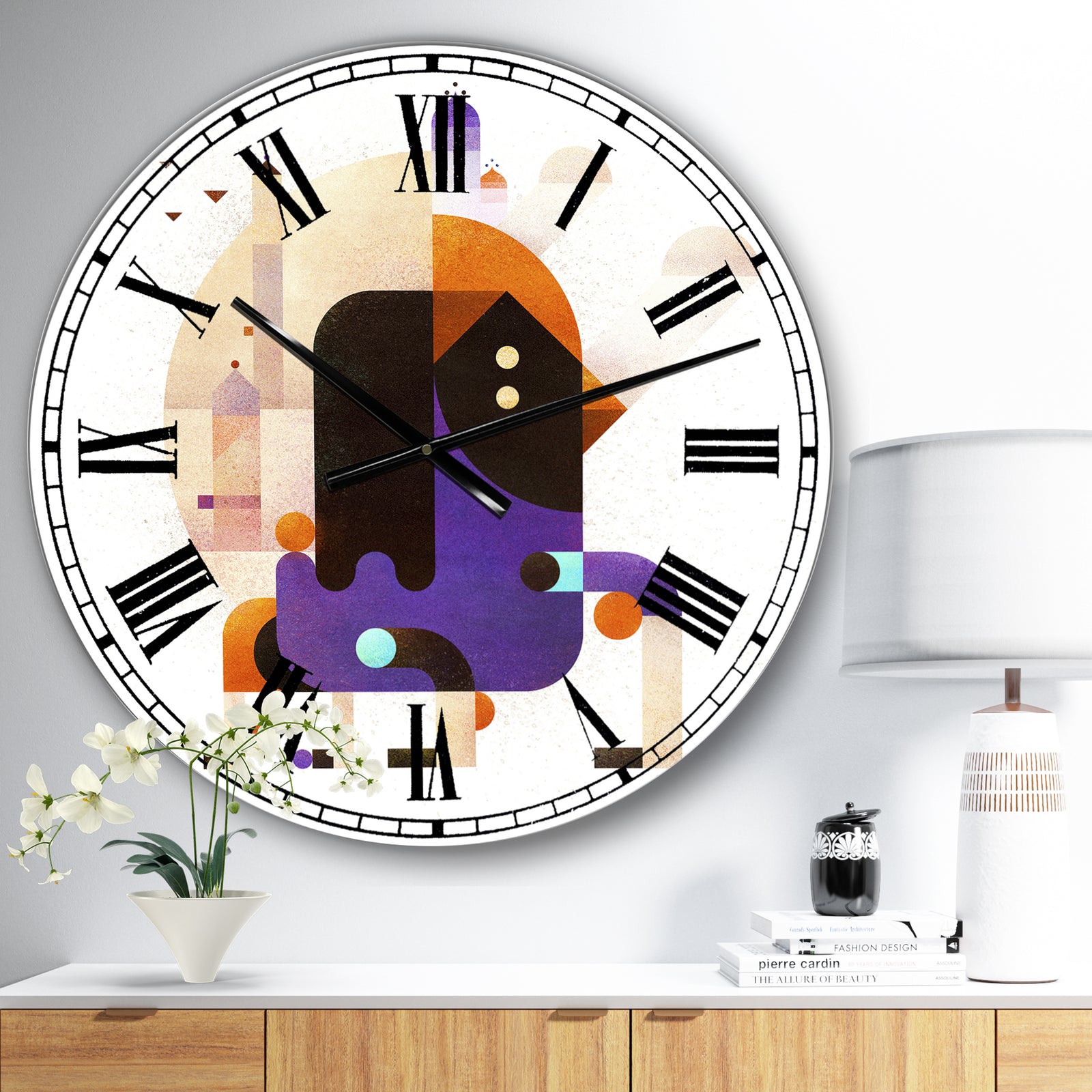 Waiting For Tomorrow - Large Mid-Century Wall Clock