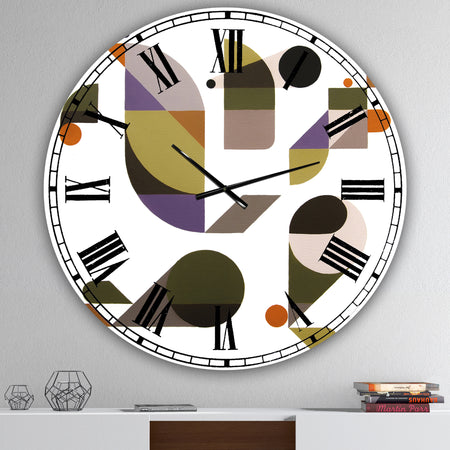 Bended Knee - Oversized Mid-Century Wall Clock