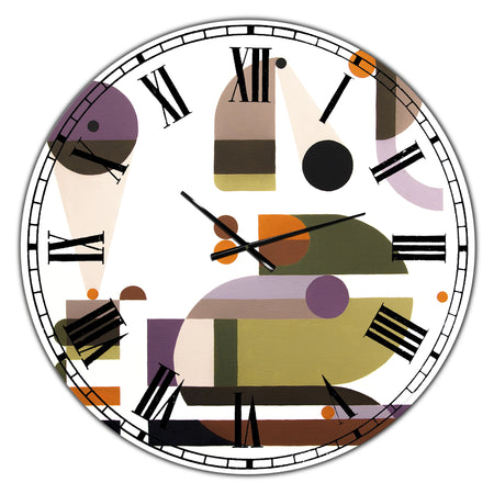 Emergency call - Oversized Mid-Century Wall Clock