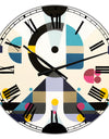 Open minded - Large Mid-Century Wall Clock