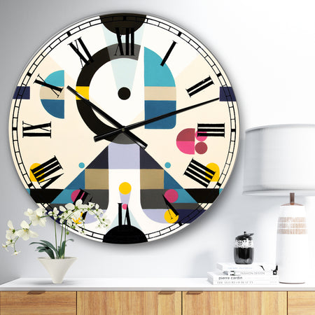 Open minded - Large Mid-Century Wall Clock