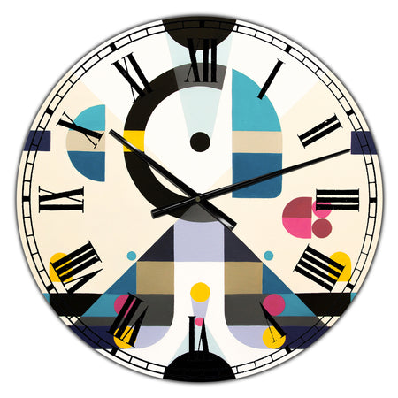 Open minded - Large Mid-Century Wall Clock