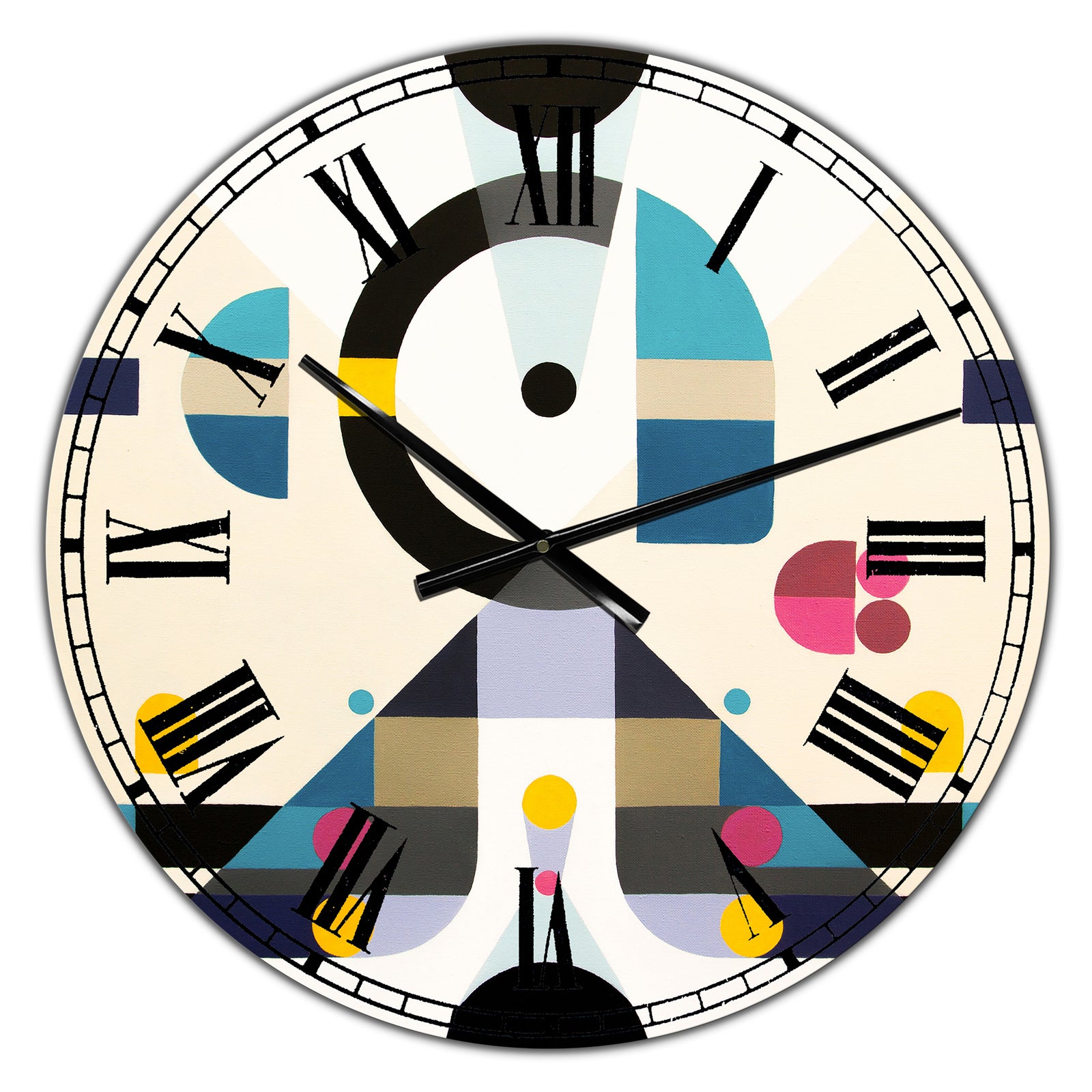 Open minded - Large Mid-Century Wall Clock