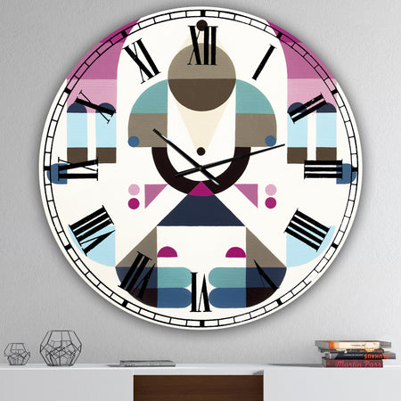 Rainbow Island - Oversized Mid-Century Wall Clock