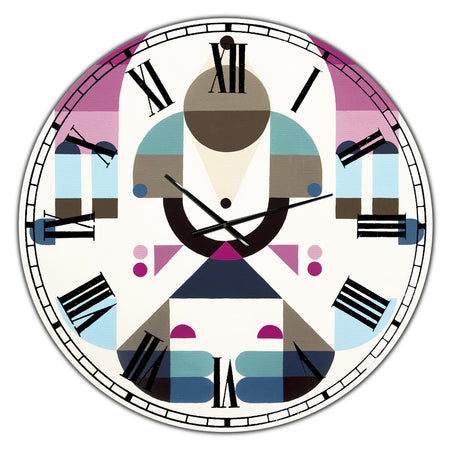 Rainbow Island - Oversized Mid-Century Wall Clock