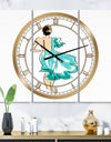 Evening Dress Fashion - Large Fashion Wall Clock - 3 Panels