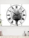 Rose ,Noma X-Ray - Oversized Cottage Wall Clock - 3 Panels