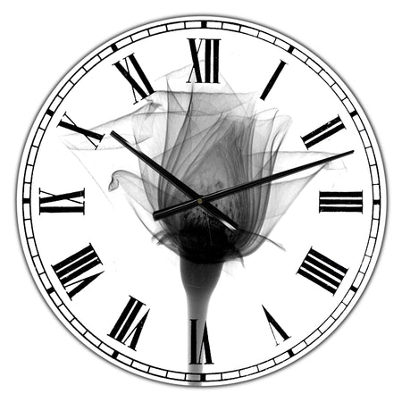Rose #10 X-Ray - Large Cottage Wall Clock