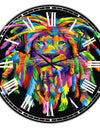 Lion Rasta - Oversized Modern Wall Clock