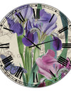 Vintage Flowers III - Oversized Cottage Wall Clock