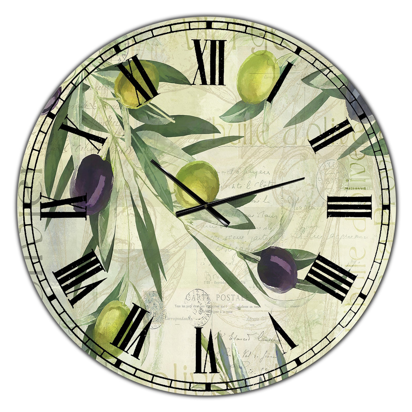 Olives de Nice - Oversized Cottage Wall Clock