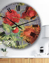 Red Poppies - Cottage Wall Clock