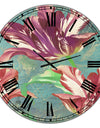 Vintage Tulips in Paris - Oversized Cottage Wall Clock