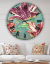 Vintage Tulips in Paris - Oversized Cottage Wall Clock