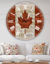 Canada License Plate Flag - Oversized Traditional Wall Clock