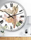 Autumn Medley - Large Farmhouse Wall Clock