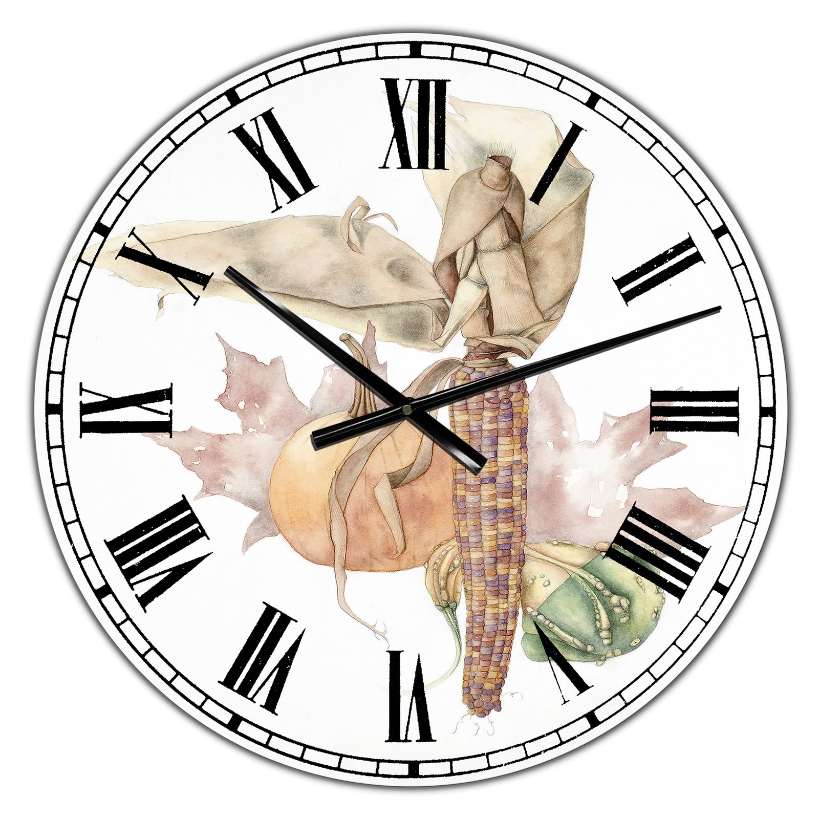 Autumn Medley - Large Farmhouse Wall Clock