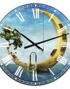 Home Sweet Moon - Large Modern Wall Clock