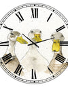 Three White Ducks - Oversized Farmhouse Wall Clock