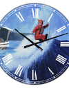 Surfer Joe - Large Modern Wall Clock