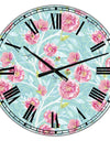 Evening Garden Pattern I - Large Cottage Wall Clock