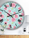 Evening Garden Pattern I - Large Cottage Wall Clock