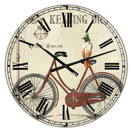 BIKE-KEATING BICYCLE - Large Cottage Wall Clock