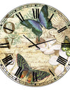 Inspirational Butterflies Love - Oversized Cottage Wall Clock