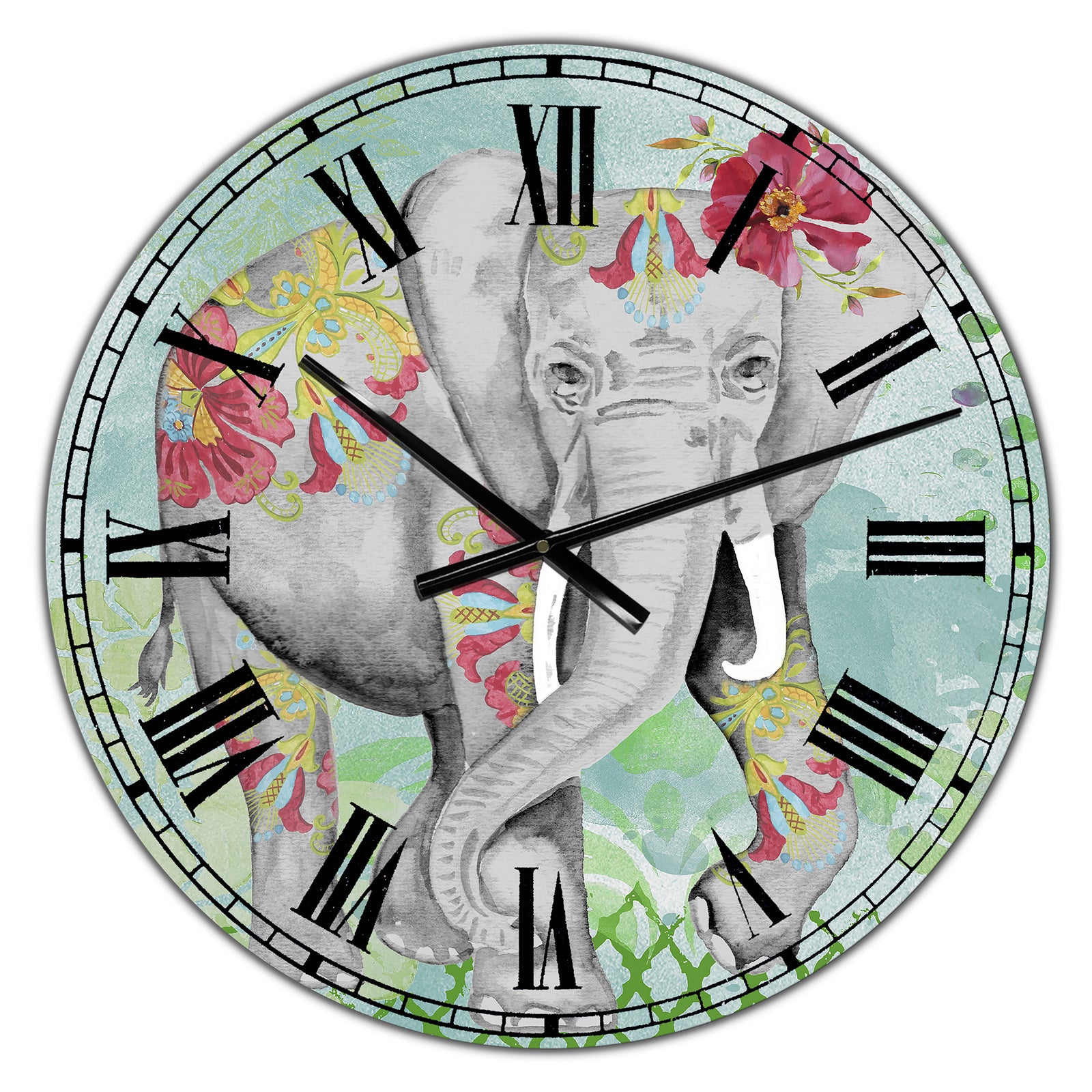 Safari Dancer - Large Cottage Wall Clock