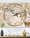 Gypsy Hippy Hand Hope - Oversized Cottage Wall Clock - 3 Panels