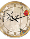 Gypsy Hippy Hand Peace - Large Cottage Wall Clock