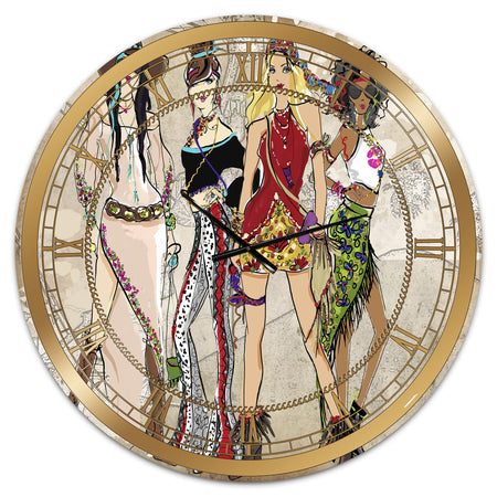 Squad Goals - Oversized Fashion Wall Clock