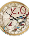 Gypsy Hippy Hand Lipstick xo - Cottage Wall Clock