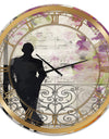 Waiting In Paris - Large Traditional Wall Clock