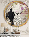 Waiting In Paris - Large Traditional Wall Clock