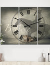 Believe Shadow II - Large Cottage Wall Clock - 3 Panels