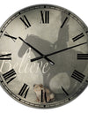 Believe Shadow II - Large Cottage Wall Clock