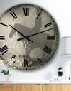 Believe Shadow II - Large Cottage Wall Clock