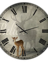 Believe Shadow III - Oversized Cottage Wall Clock