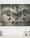 Believe Shadow IV - Large Cottage Wall Clock - 3 Panels