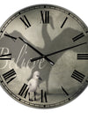 Believe Shadow IV - Large Cottage Wall Clock