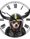 Little Dog With Attitude - Large Modern Wall Clock